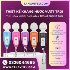 Máy massage mini móc khóa tình yêu