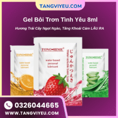 Gel Bôi Trơn Tình Yêu 8ml – Hương Trái Cây Ngọt Ngào, Tăng Khoái Cảm Mượt Mà