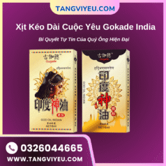 Xịt Kéo Dài Cuộc Yêu Gokade India – Bí Quyết Tự Tin Của Quý Ông Hiện Đại