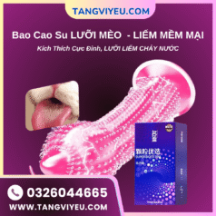 Bao cao su Lưỡi Mèo Siêu Mỏng – CHẠM LÀ MÊ, PHÊ CHẢY NƯỚC